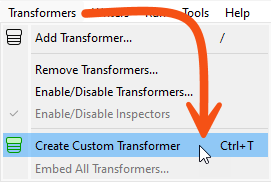 Transformers > Create Custom Transformer